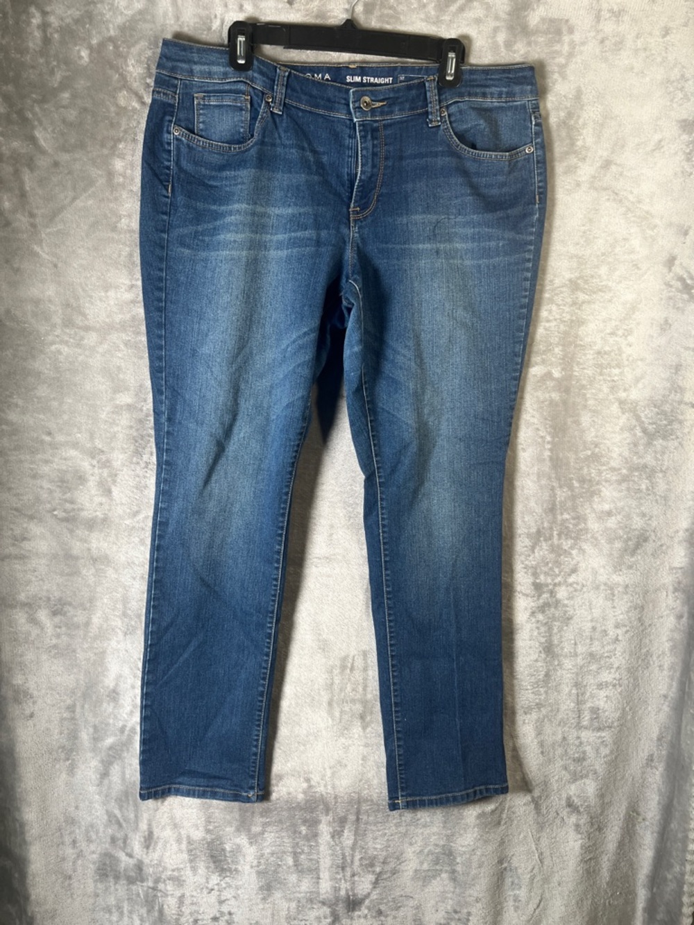 Sonoma Women's Straight Leg Jeans - Medium Blue Wash